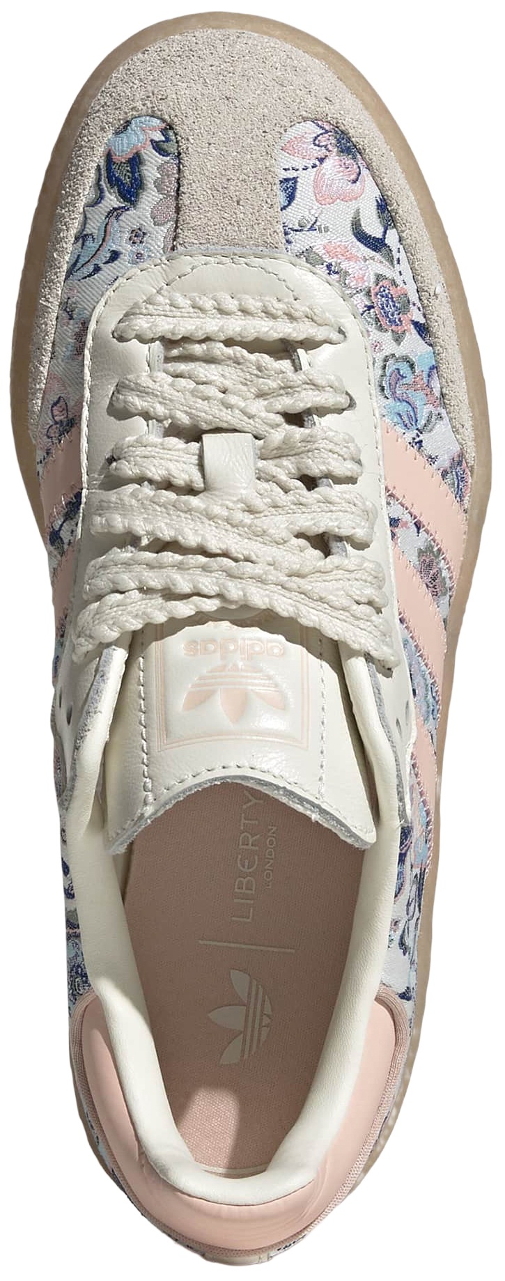adidas Kids' Grade School Sambae Shoes - Off White/Blush Pink/Gum - View 2