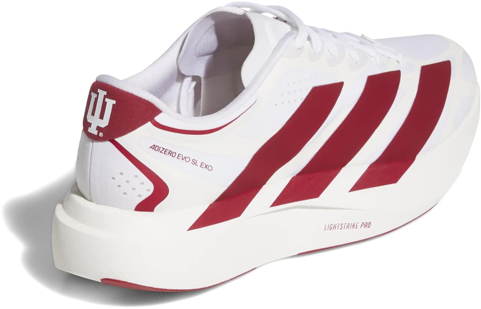 adidas Men's Adizero EVO SL EXO Indiana Running Shoes - Ftwr White/Team Victory Red/Team Victory Red - View 7