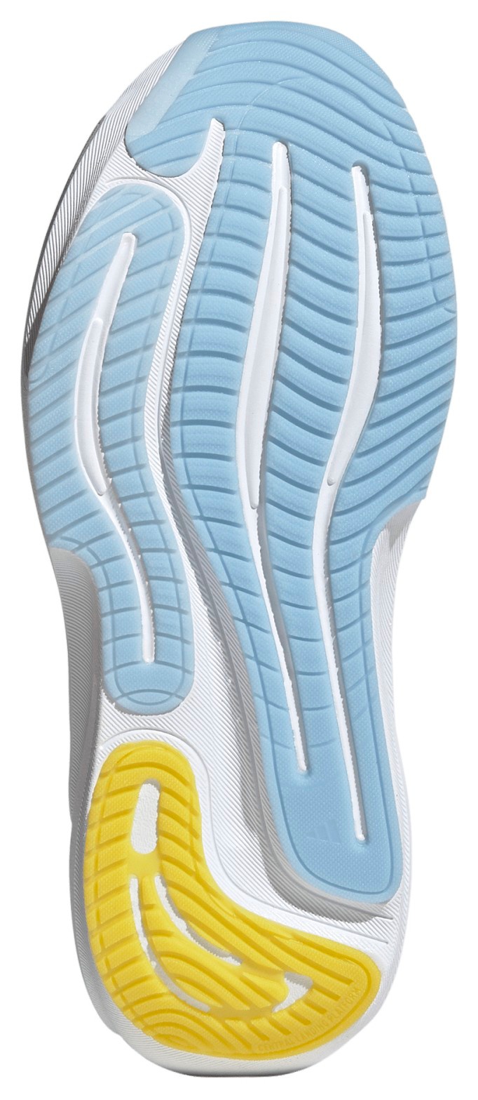 adidas Women's Supernova 3 Running Shoes - White/Blue/Yellow - View 3