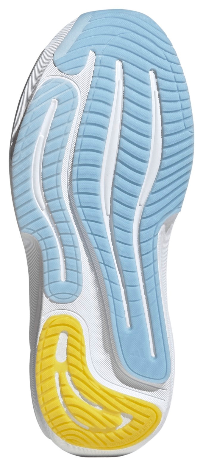 adidas Women's Supernova 3 Running Shoes - White/Blue/Yellow - View 3
