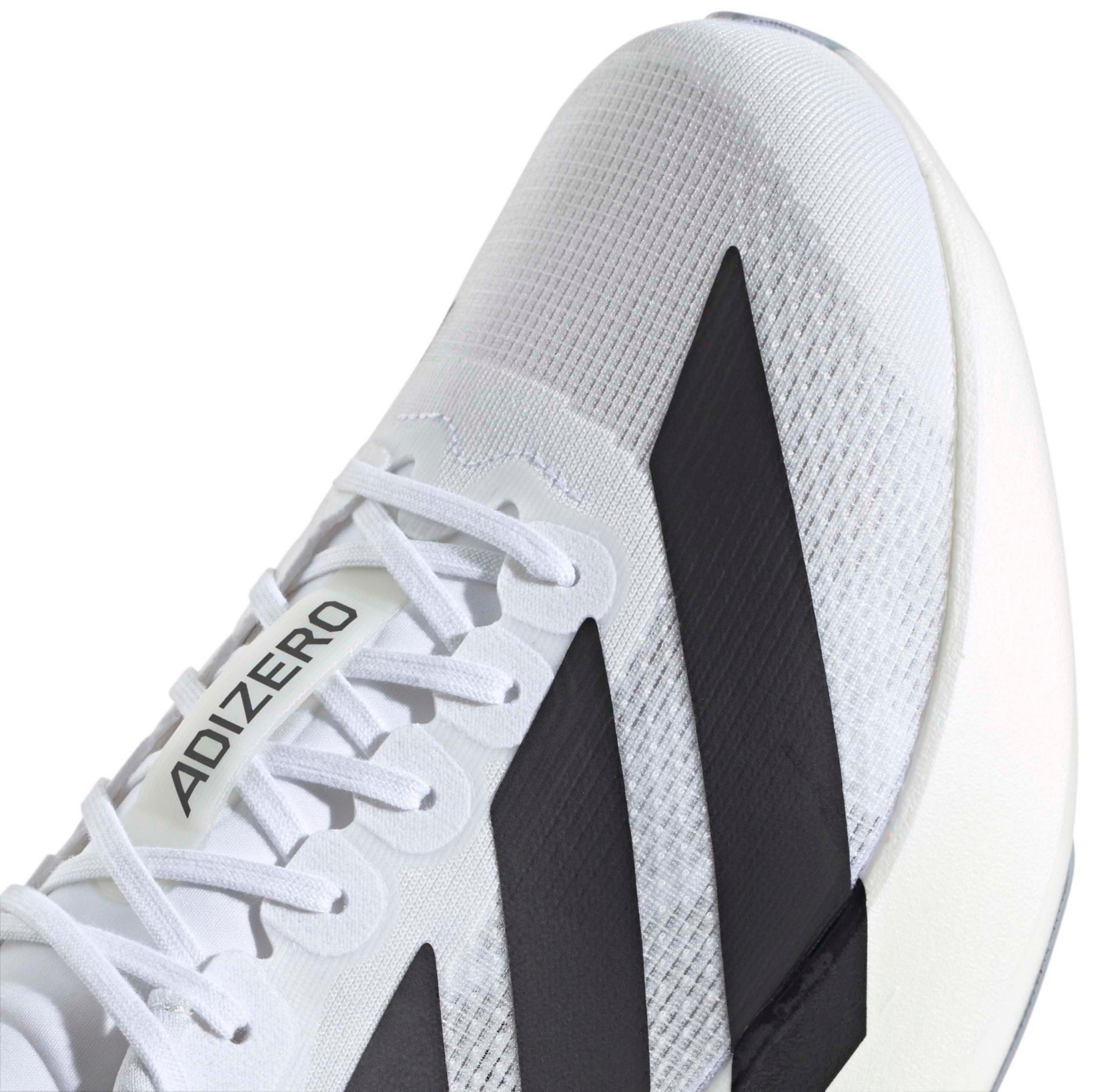 adidas Men's Adizero EVO SL Running Shoes - White/Black/White - View 9