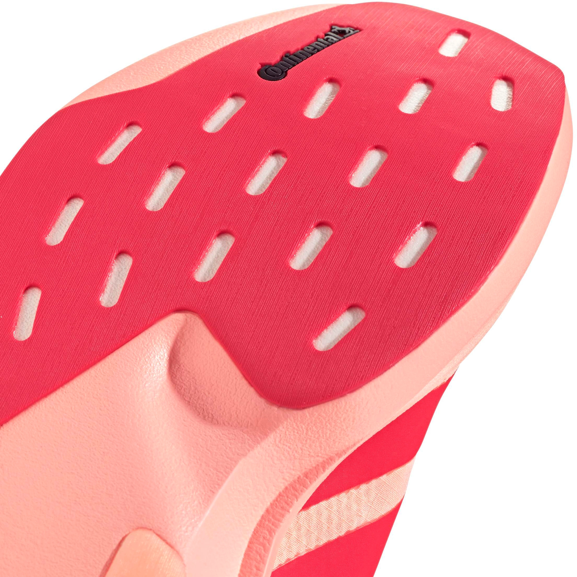 adidas Women's Adizero EVO SL Woven Running Shoes - Frozen Turbo/Lucid Red/Silver Met. - View 8