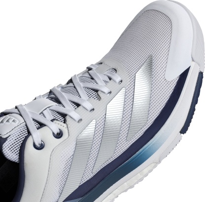 adidas Men's Crazyquick BOOST Padel Shoes - Ftwr White/Silver Met./Dark Blue - View 9