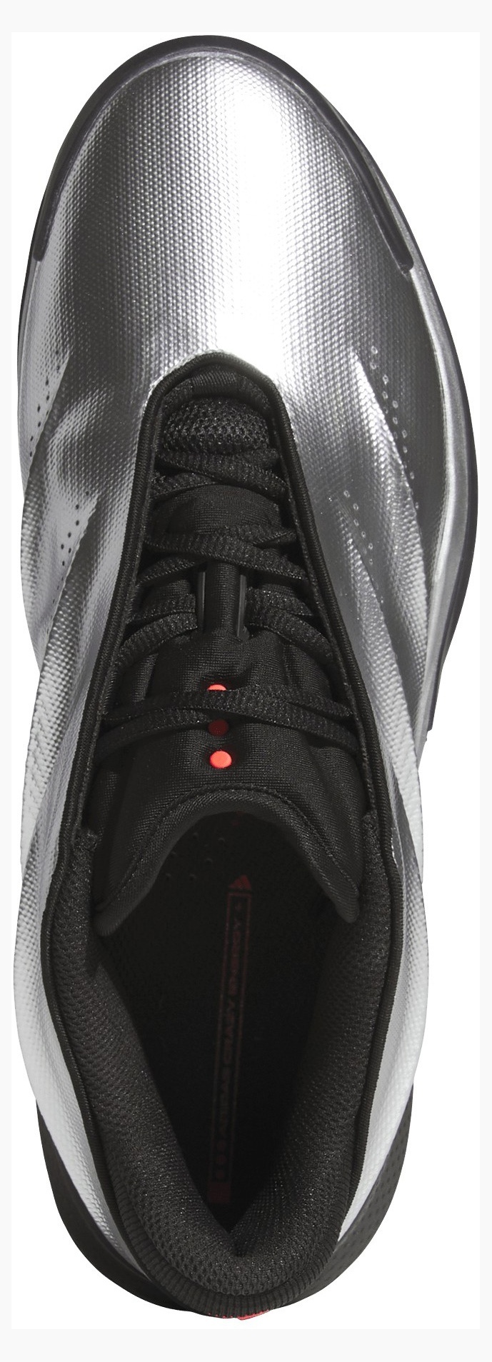 adidas Crazy Energy+ Basketball Shoes - Silver/Black/Red - View 2