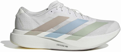 adidas Men's Adizero EVO SL Running Shoes - Crystal White/Wonder Blue/Wonder Blue - View 1