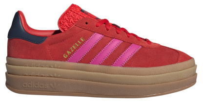 adidas Originals Women's Gazelle Bold Shoes - Red/Pink - View 1