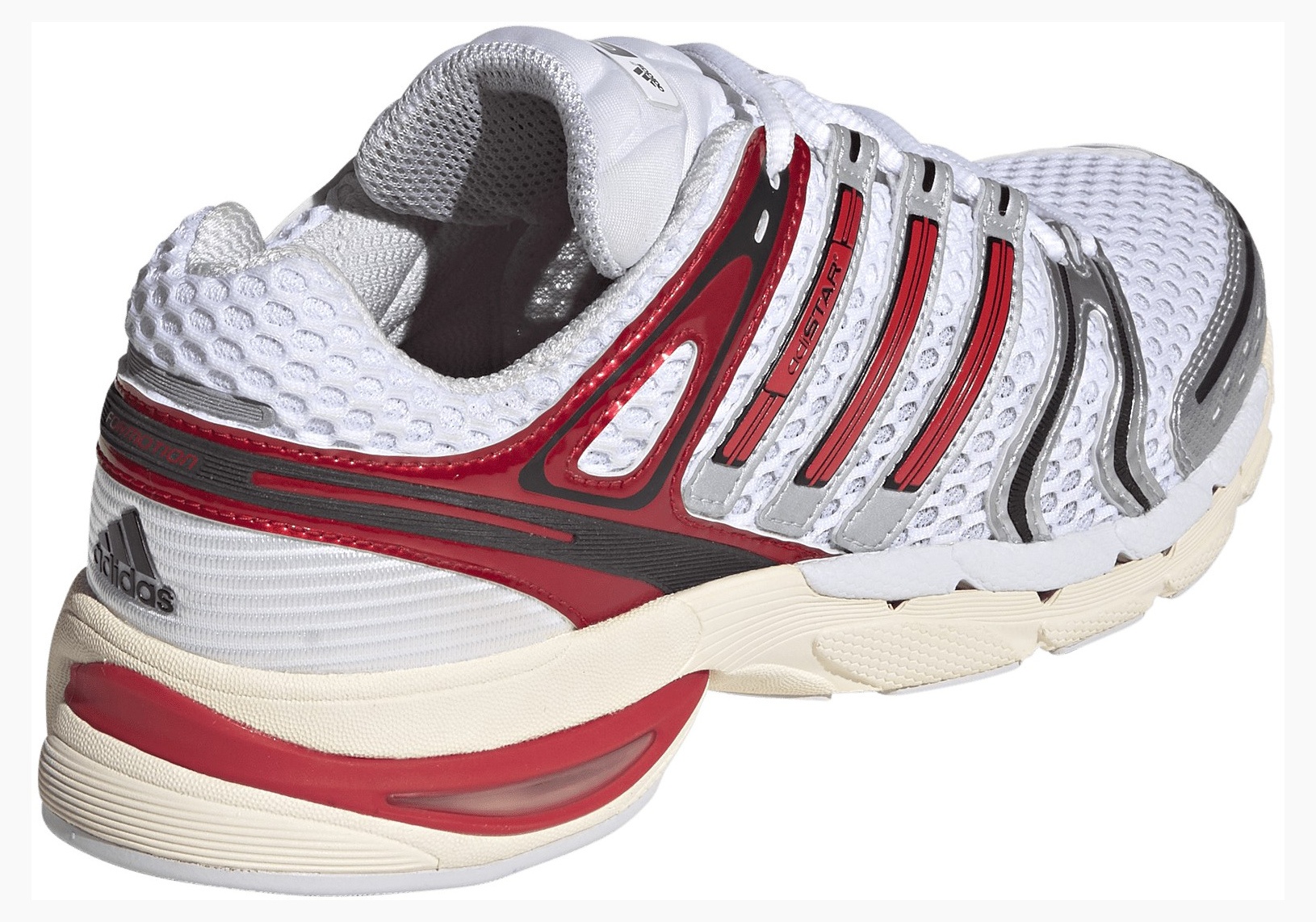 adidas Men's Adistar Control 5 Shoes - Ftwr White/Better Scarlet/Dash Grey - View 5