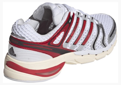 adidas Men's Adistar Control 5 Shoes - Ftwr White/Better Scarlet/Dash Grey - View 5