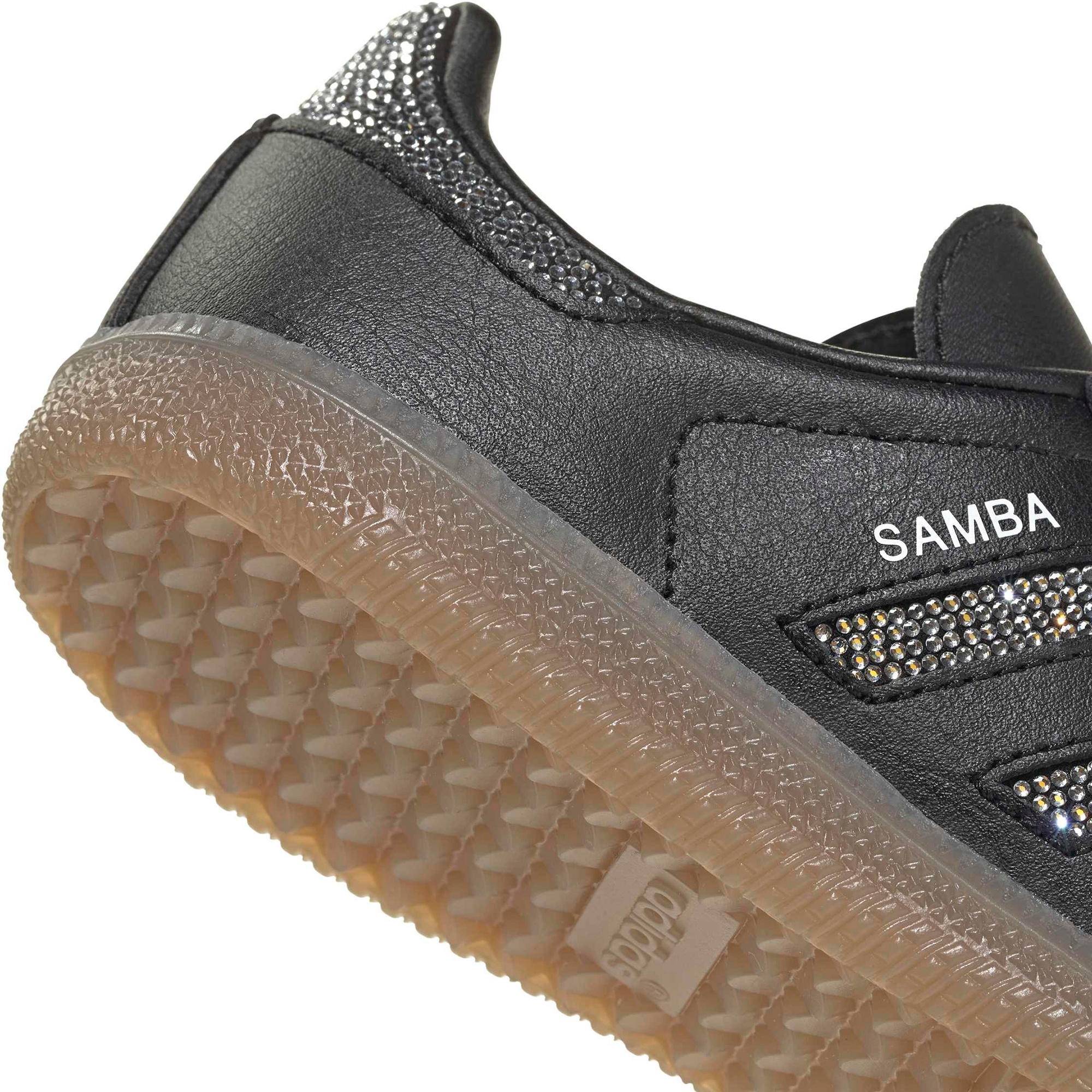 adidas Kids' Preschool Samba OG Shoes - Black/Black/Silver Metallic - View 7