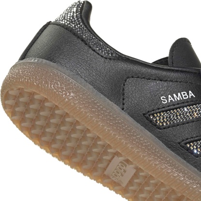 adidas Kids' Preschool Samba OG Shoes - Black/Black/Silver Metallic - View 7