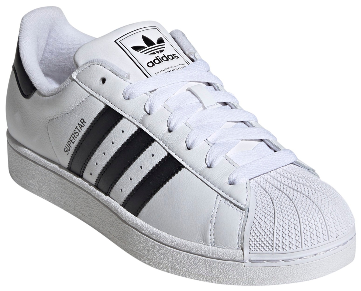 adidas Men's Superstar II Shoes - White/Black/White - View 9