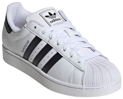adidas Men's Superstar II Shoes - White/Black/White - View 9