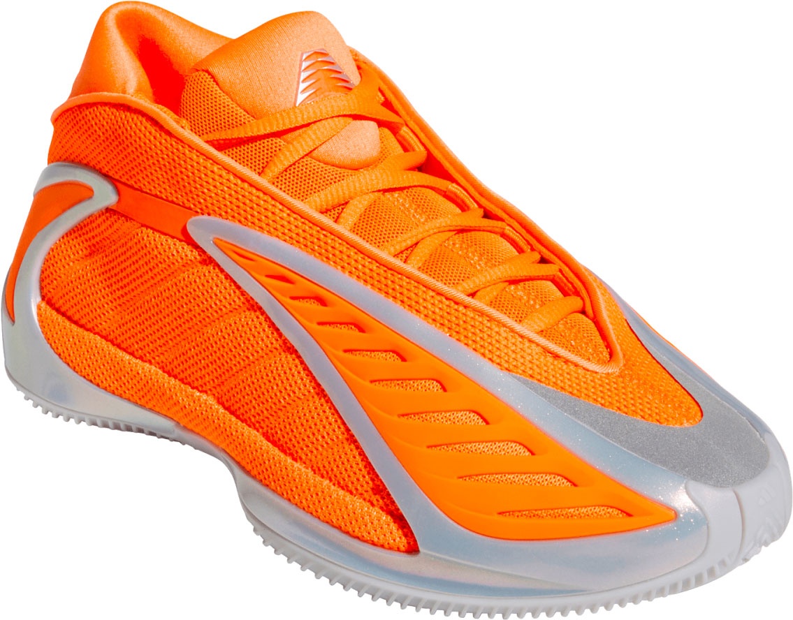 adidas Kids' Grade School Anthony Edwards 2 'All-Star' Basketball Shoes - Orange/Silver - View 7