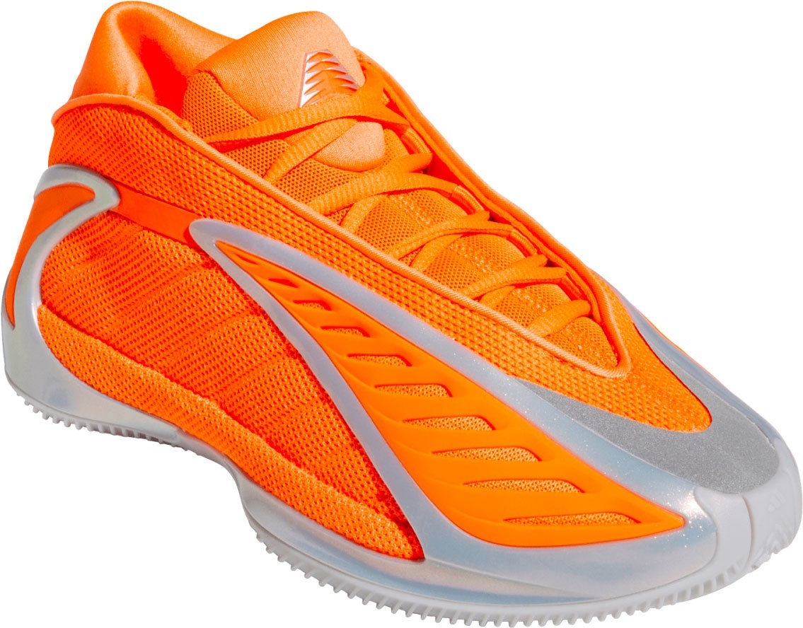 adidas Kids' Grade School Anthony Edwards 2 'All-Star' Basketball Shoes - Orange/Silver - View 7