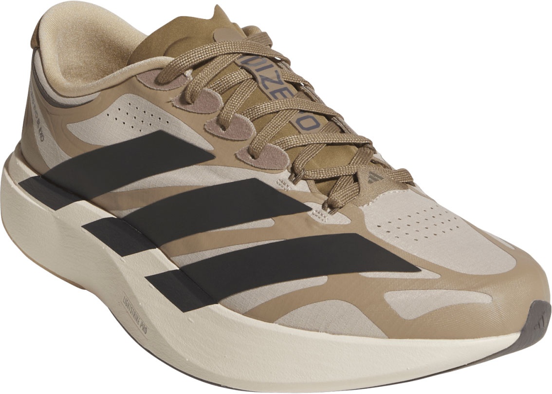 adidas Men's Adizero EVO SL EXO Running Shoes - Khaki Three/Carbon/Khaki Six - View 6