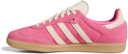 adidas Kids' Grade School Samba OG Shoes - Pink Fusion/Warm Vanilla/Gum - View 4