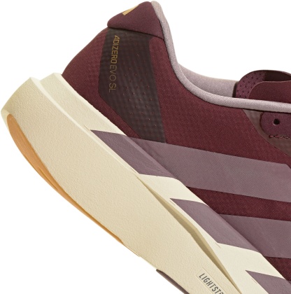 adidas Men's Adizero EVO SL Running Shoes - Maroon/Shadow Fig/Preloved Fig - View 7
