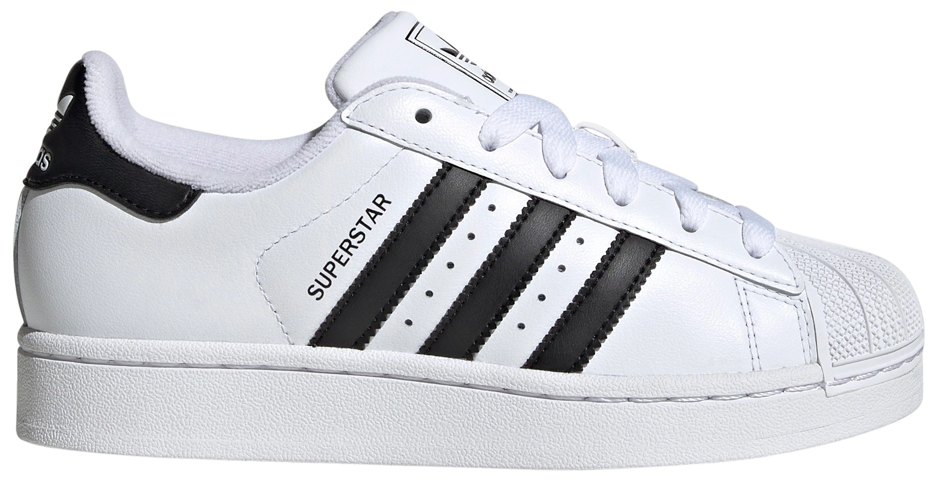 adidas Kids' Grade School Superstar II Shoes - White/Black/White - View 1