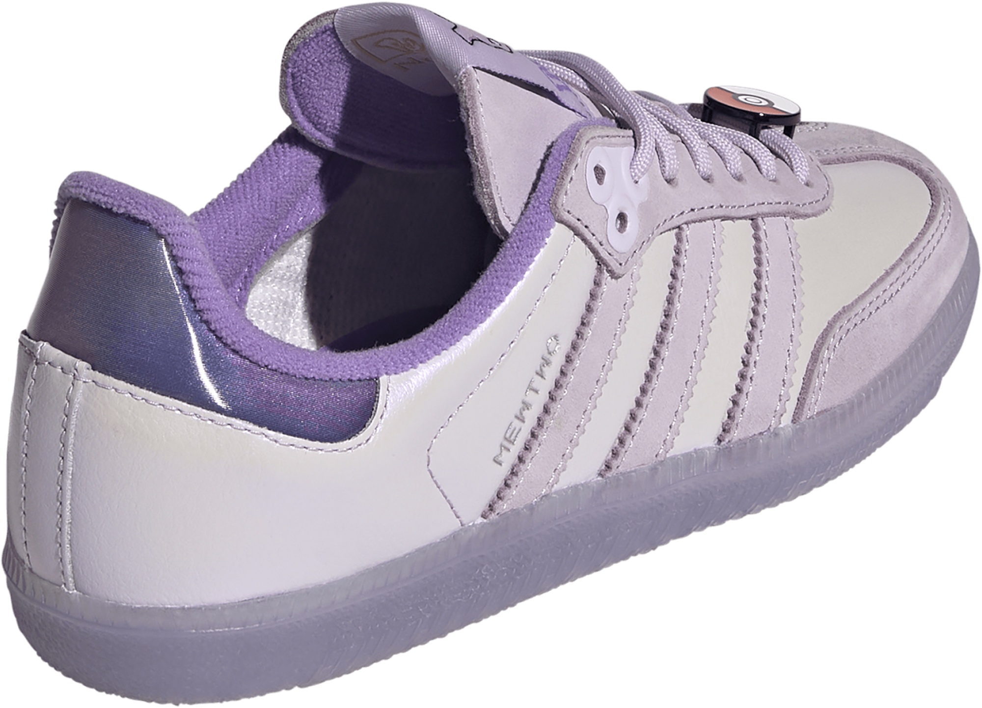 adidas Kids' Grade School Samba OG Shoes - Ice Lavender/Ice Lavender/Violet Fusion - View 7