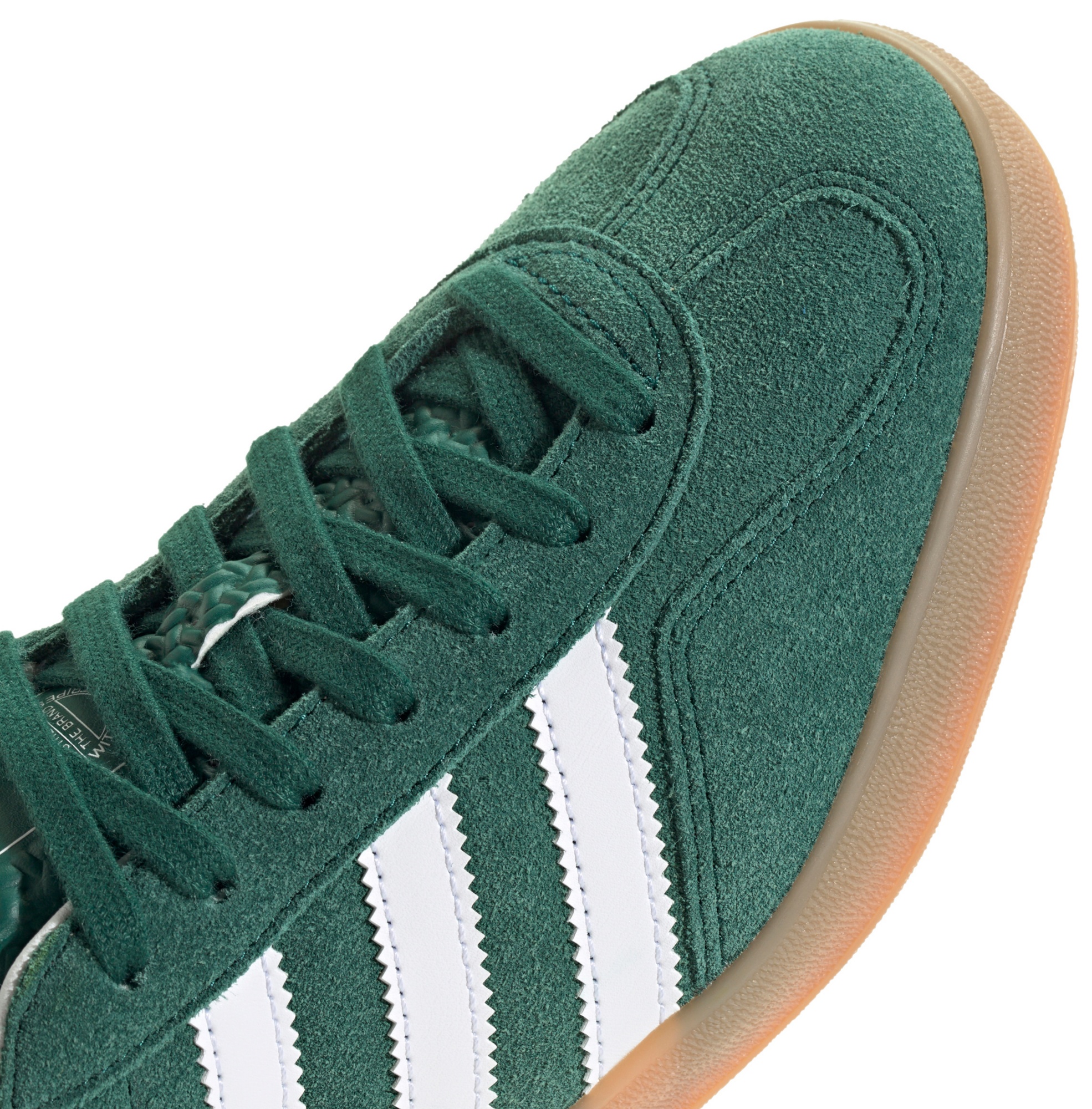 adidas Men's Gazelle Indoor Shoes - Collegiate Green/White/Gum - View 9