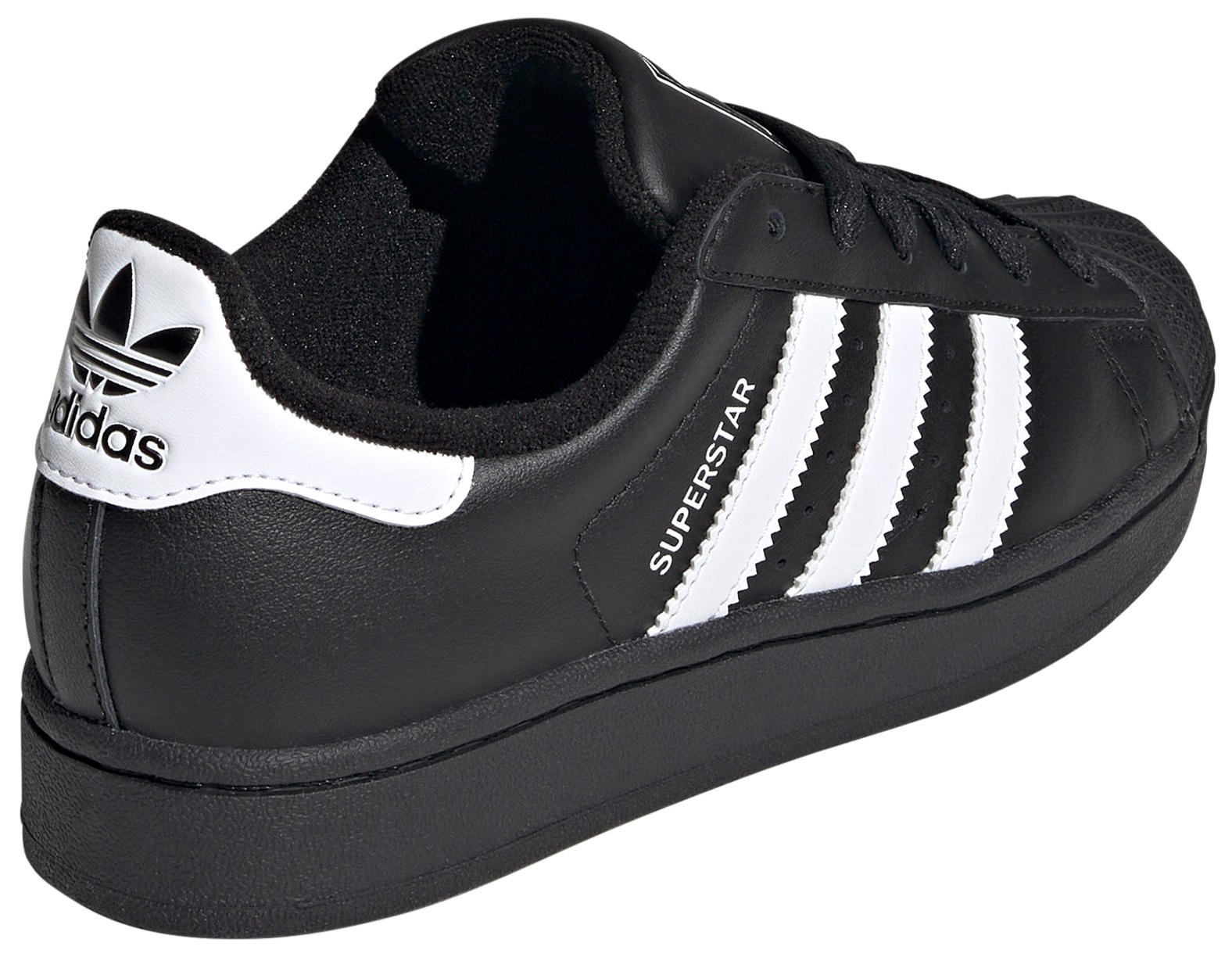 adidas Kids' Grade School Superstar II Shoes - Black/White - View 5