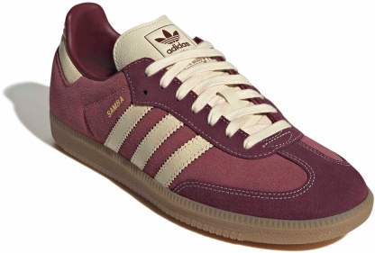 adidas Samba OG Shoes - Vint Red/Vanilla - View 6