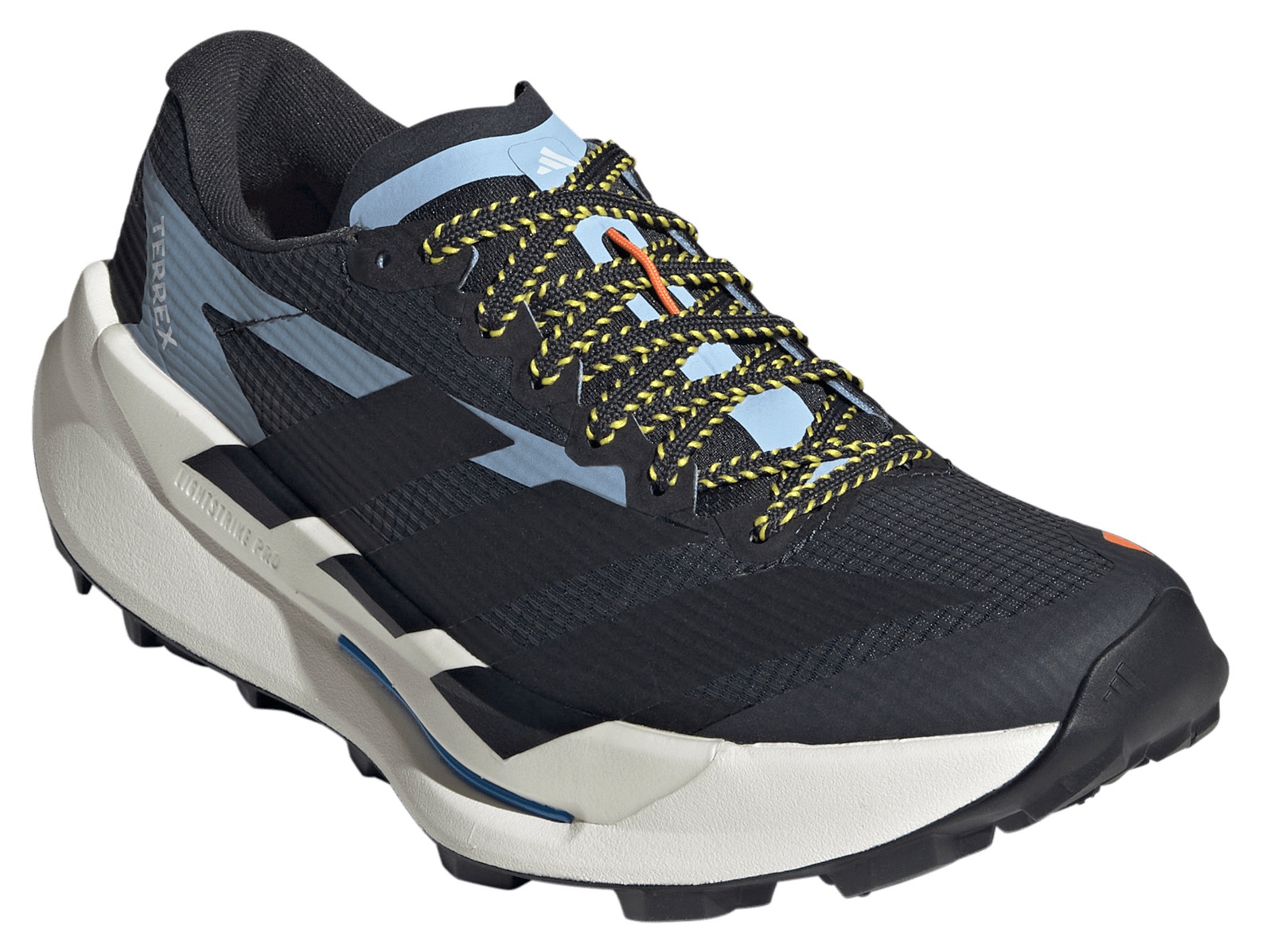 adidas Women's Terrex Agravic TT Trail Running Shoes - Black/Black/Ray Blue - View 5