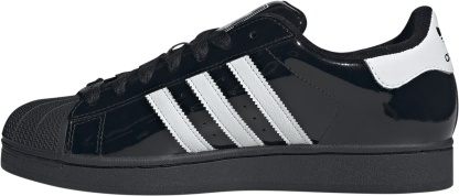 adidas Men's Superstar II Shoes - Shiny Black/White - View 4