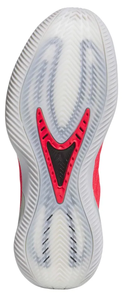 adidas Anthony Edwards 2 'Bulldawgs' Basketball Shoes - Silver/Pure Ruby/Black - View 3
