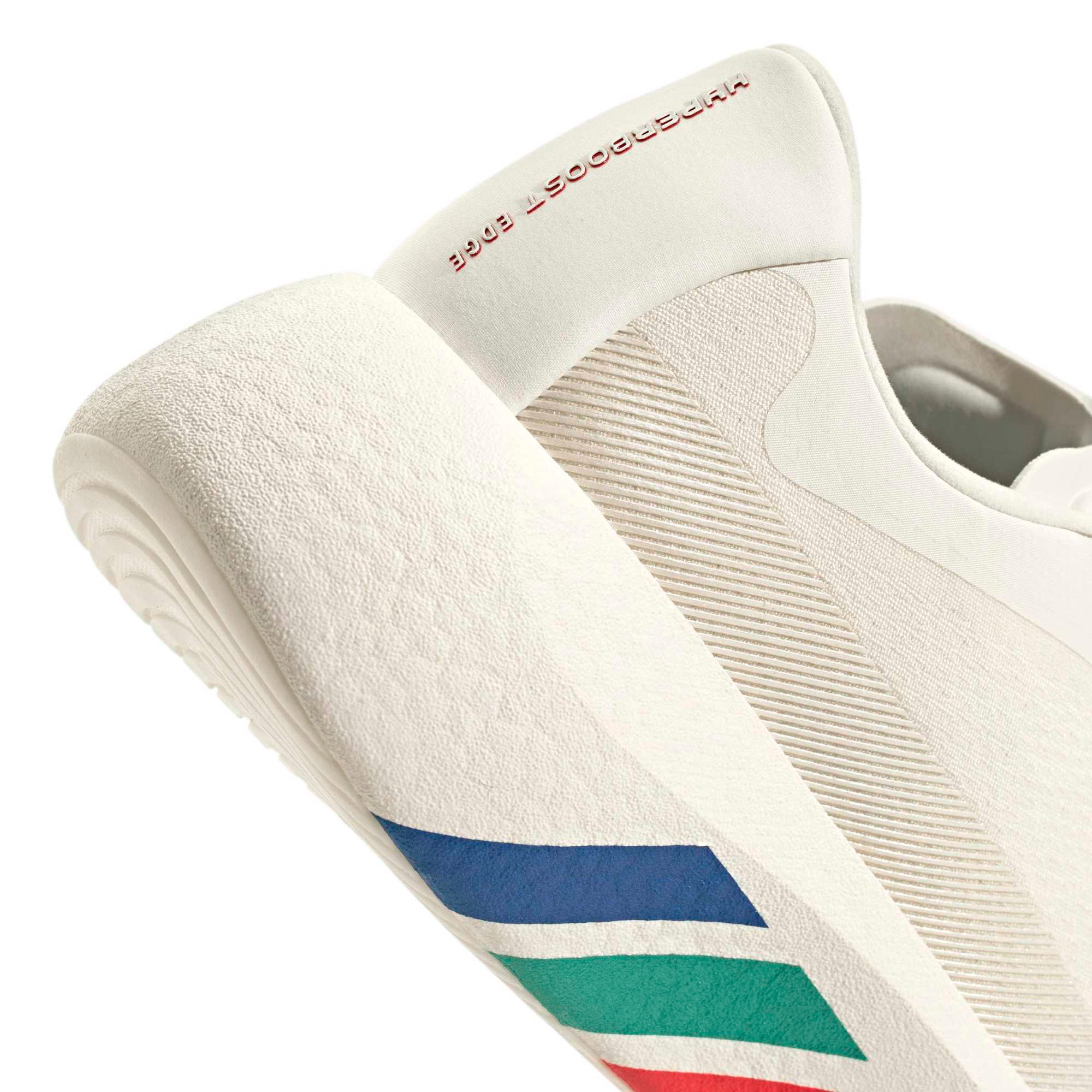adidas Men's Hyperboost Edge Running Shoes - White/Pure Ruby/Gold Mtllc - View 8
