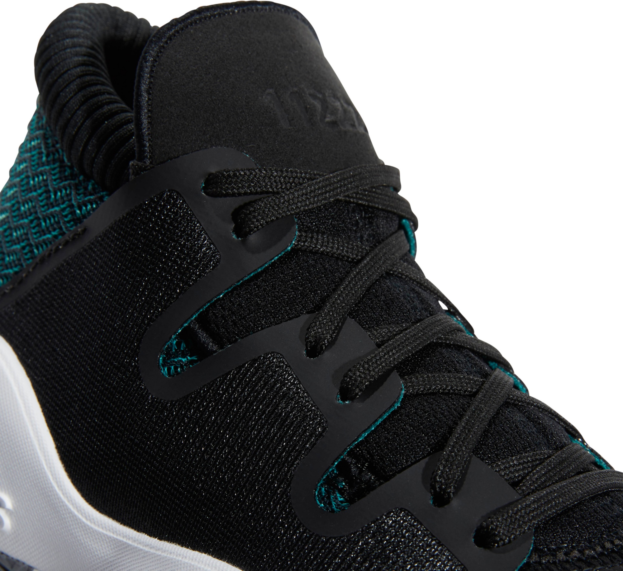 adidas Kids' Grade School Pro Vision Basketball Shoes - Black/Green - View 8