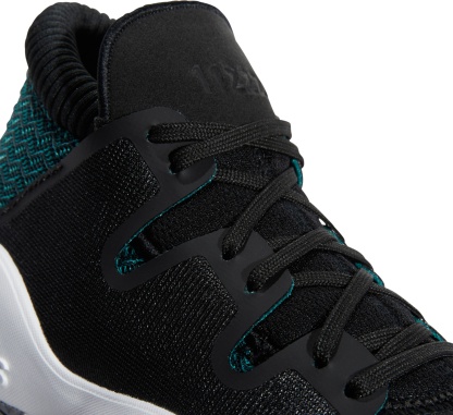 adidas Kids' Grade School Pro Vision Basketball Shoes - Black/Green - View 8
