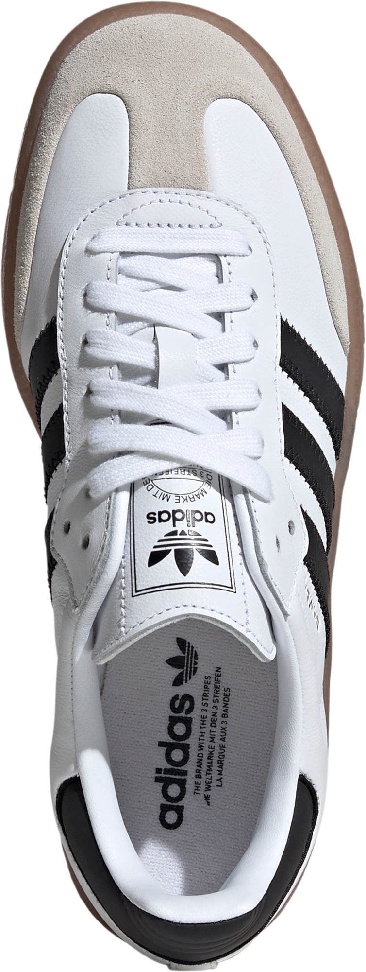adidas Women's Sambae Shoes - White/Black/Gum - View 2