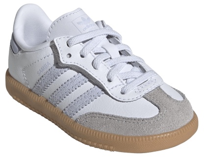 adidas Toddler Samba OG Shoes - White/Sky/Gum - View 6