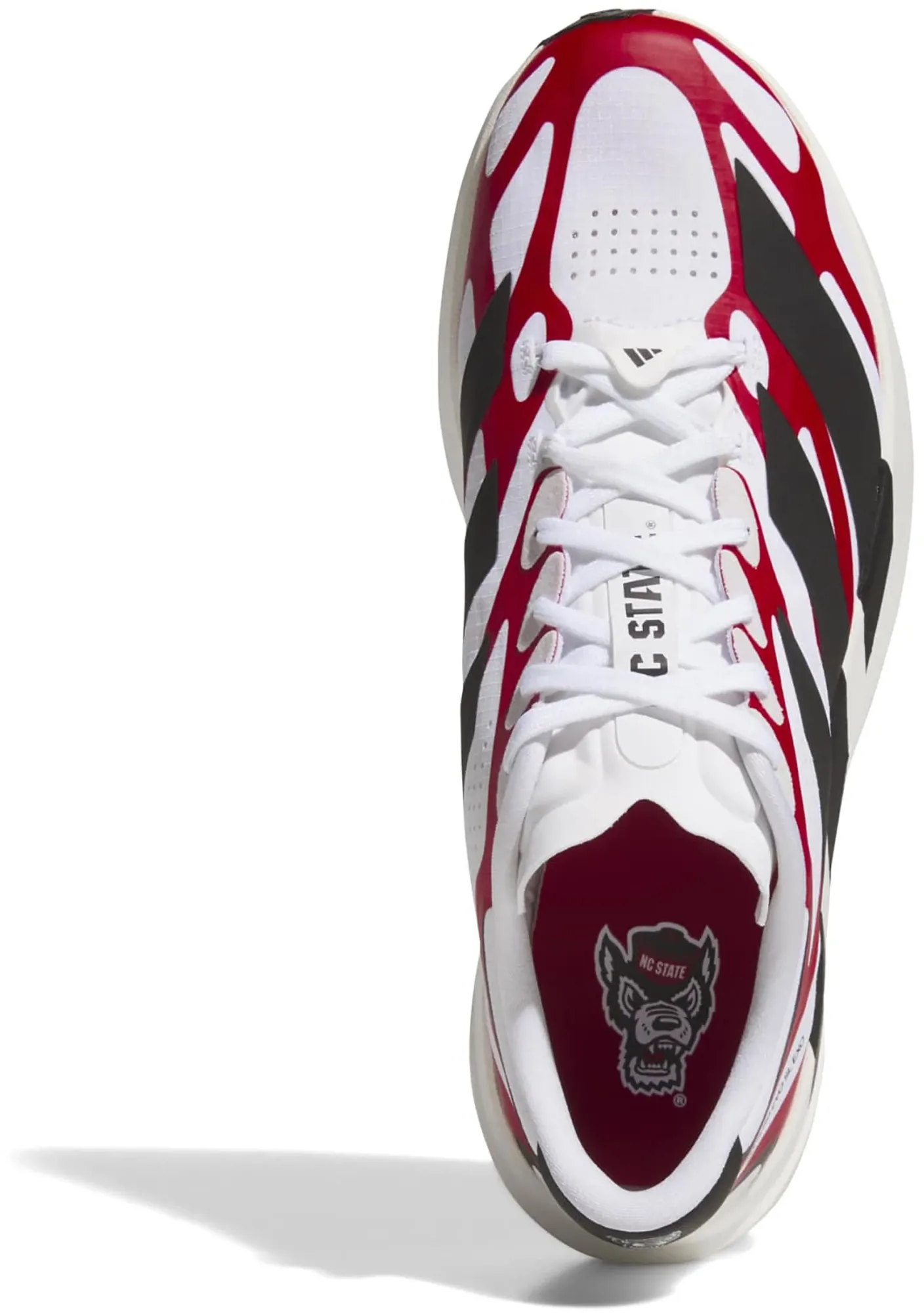 adidas Men's Adizero EVO SL EXO NC State Running Shoes - Ftwwht/Tmpwrd/Cblack - View 3
