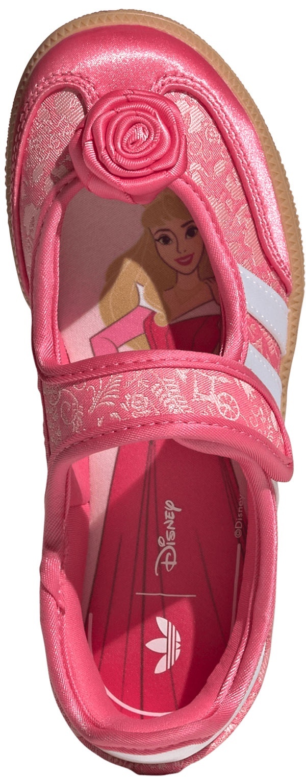 adidas x Disney Princess Kids' Preschool Samba Jane Shoes - Pink/White - View 2
