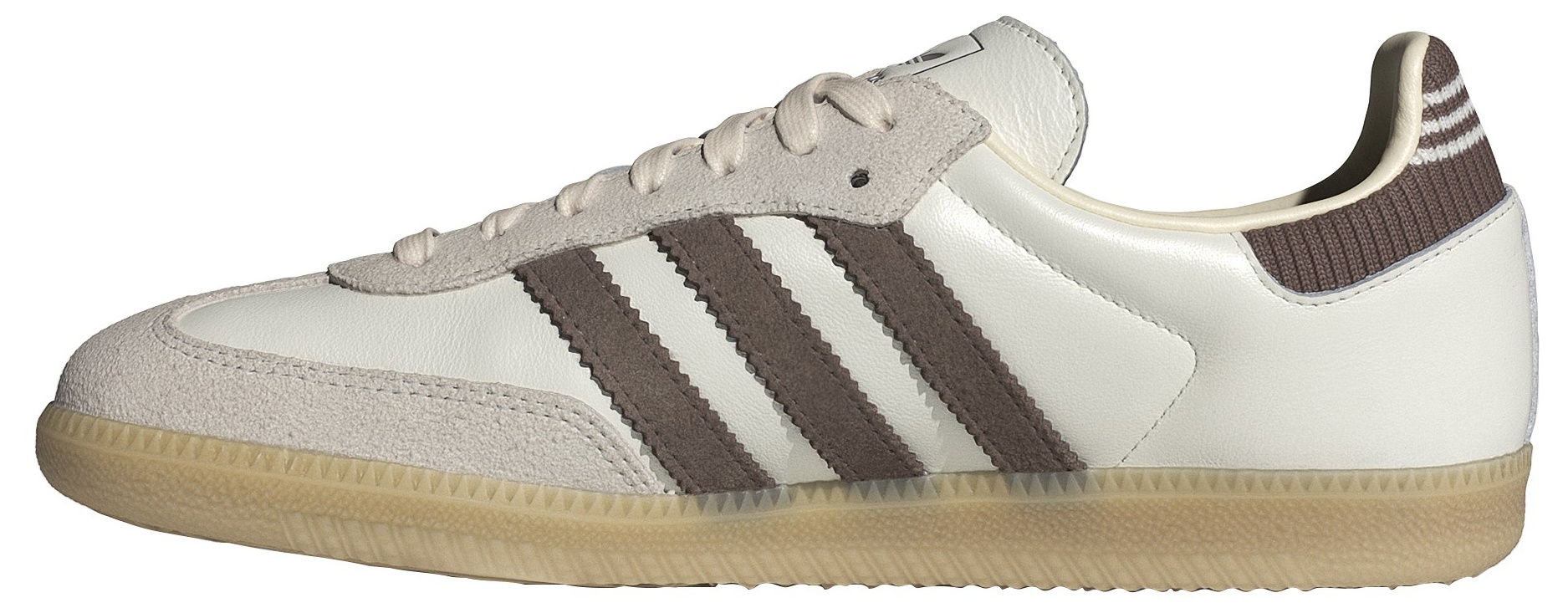 adidas Samba OG Shoes - Cloud White/Earth Strata/Gum 3 - View 4