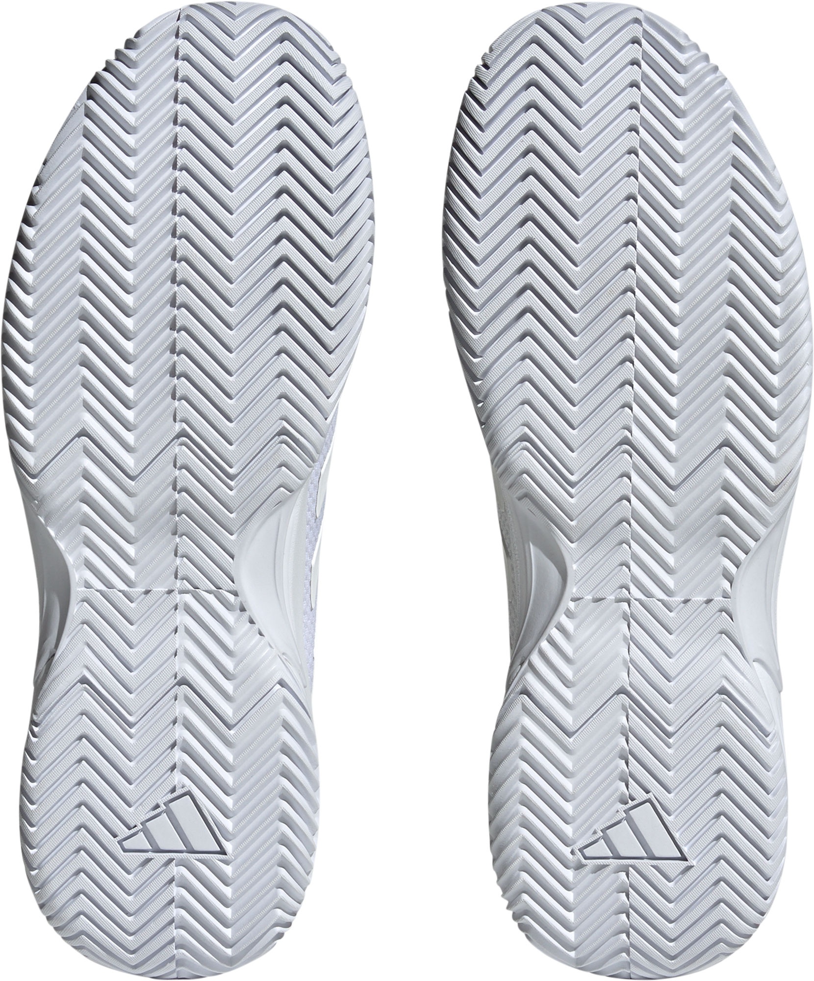 adidas Men's Gamecourt 2 Tennis Shoes - White/White/Silver - View 4
