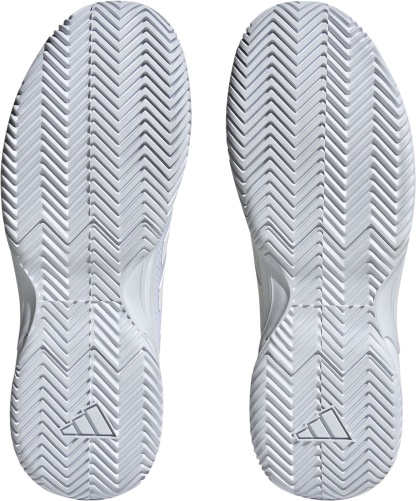 adidas Men's Gamecourt 2 Tennis Shoes - White/White/Silver - View 4