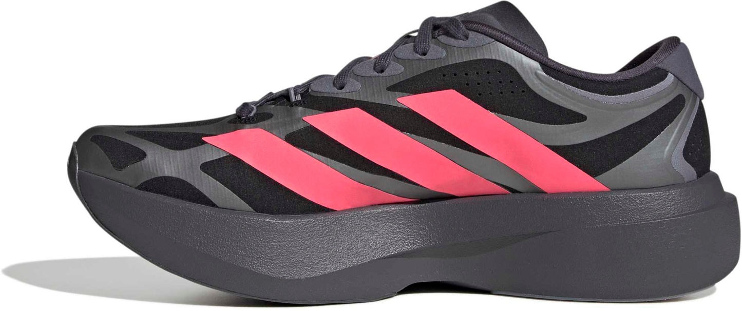 adidas Men's Adizero EVO SL Running Shoes - Black/Solar Turbo/Iron Mtllc - View 8