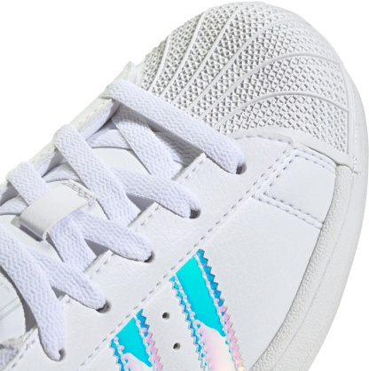 adidas Kids' Grade School Superstar II Shoes - White/Blue - View 7