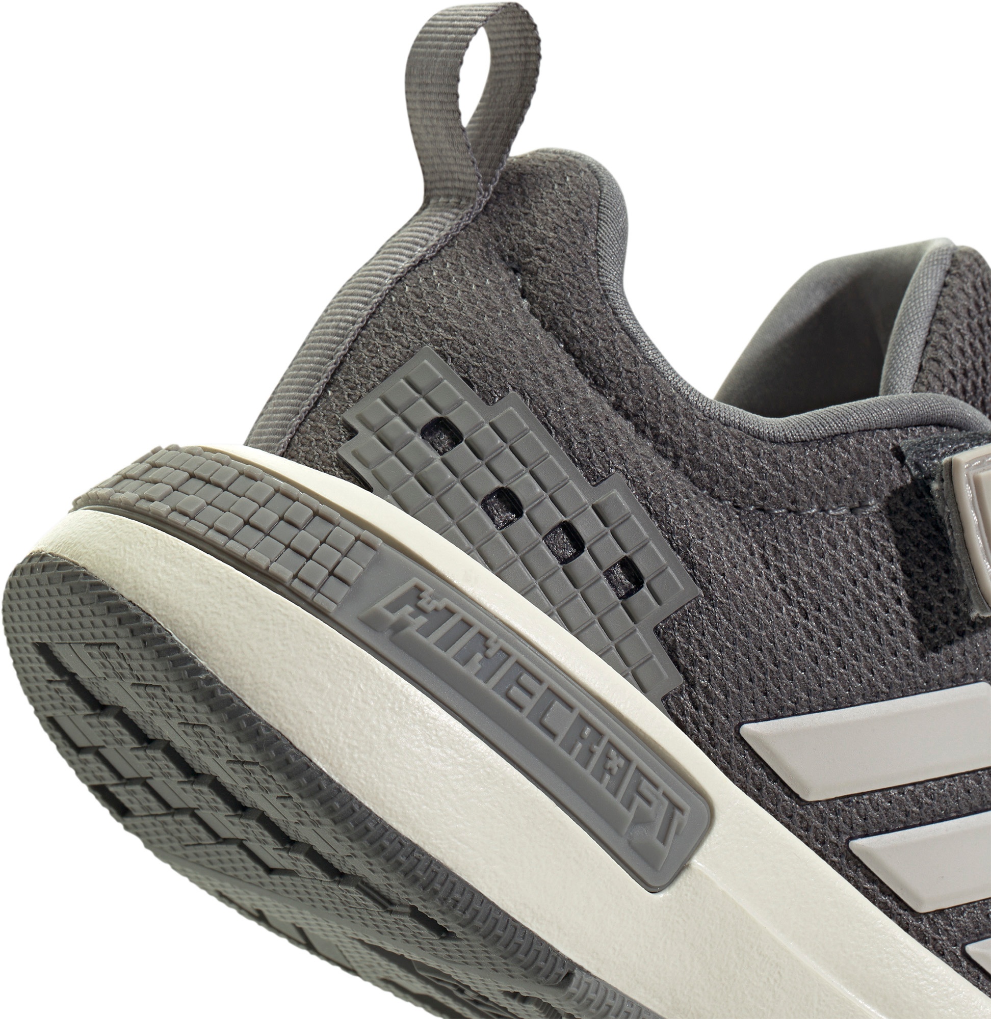 adidas Kids' Preschool Minecraft Pro Shoes - Grey Five/Grey One/Grey Three - View 8