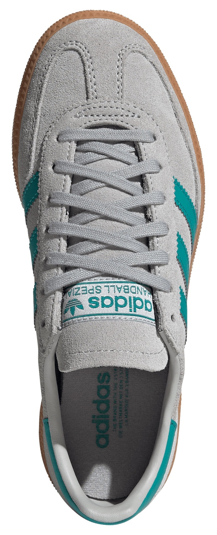 adidas Kids' Grade School Handball Spezial Shoes - Grey/Teal - View 2