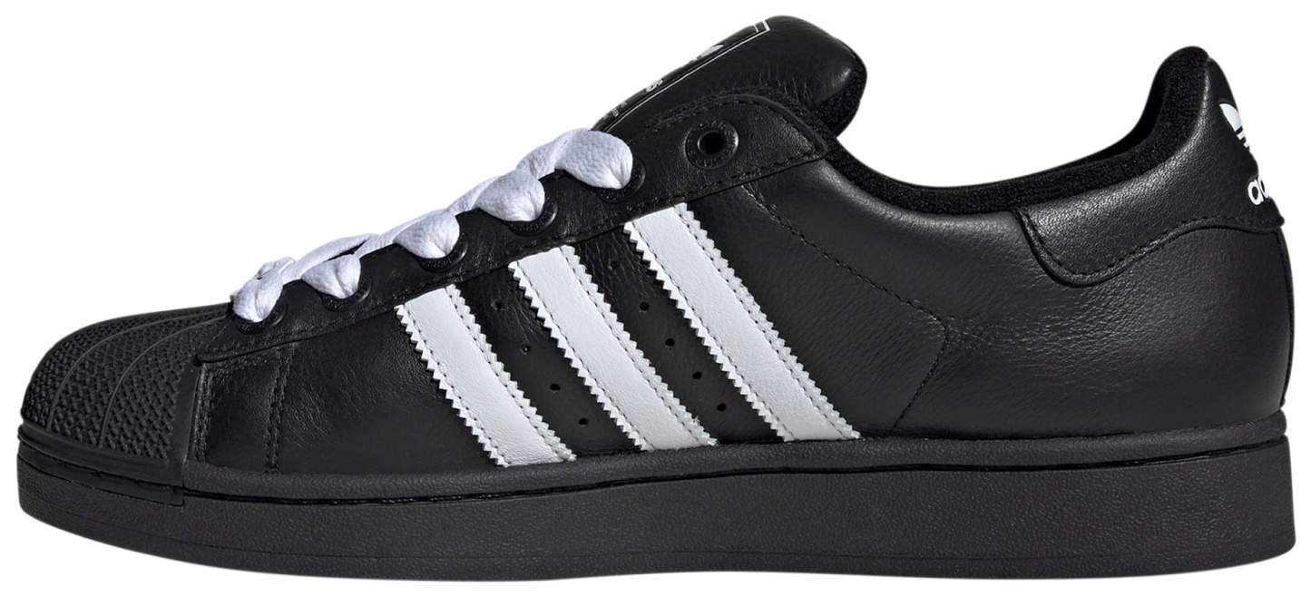 adidas Men's Superstar II Shoes - Black/White/Black - View 4