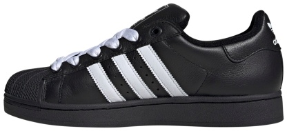 adidas Men's Superstar II Shoes - Black/White/Black - View 4