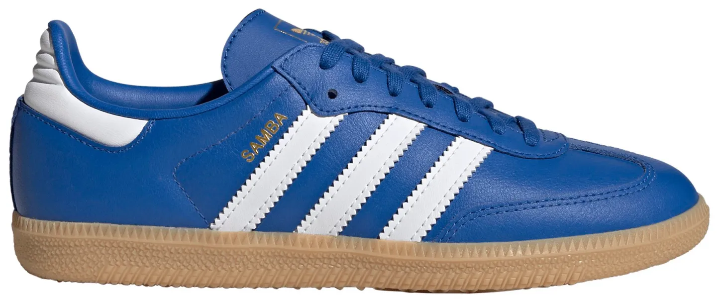 adidas Kids' Grade School Samba OG Shoes - Blue/White - View 1