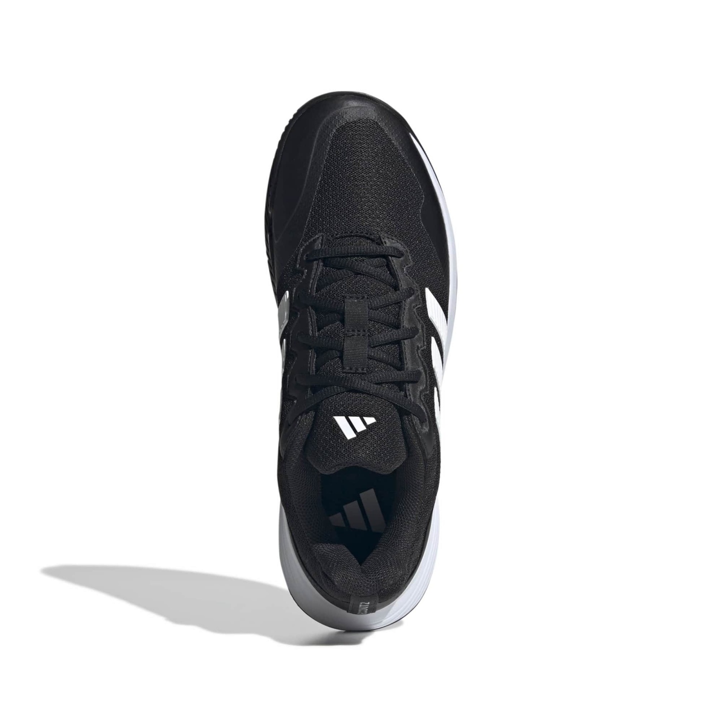 adidas Men's Gamecourt 2 Tennis Shoes - Core Black/Ftwr White/Silver Met. - View 2