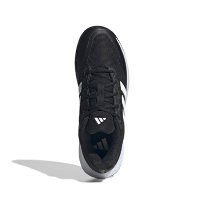 adidas Men's Gamecourt 2 Tennis Shoes - Core Black/Ftwr White/Silver Met. - View 2
