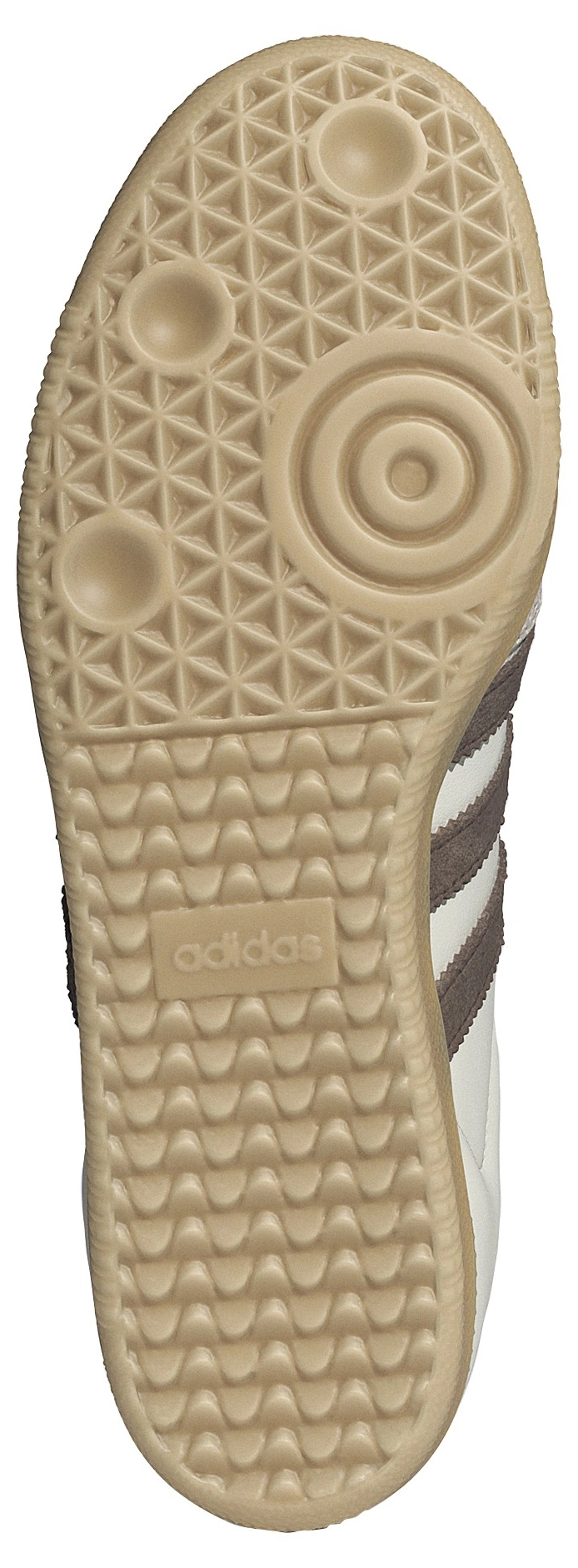 adidas Samba OG Shoes - Cloud White/Earth Strata/Gum 3 - View 3