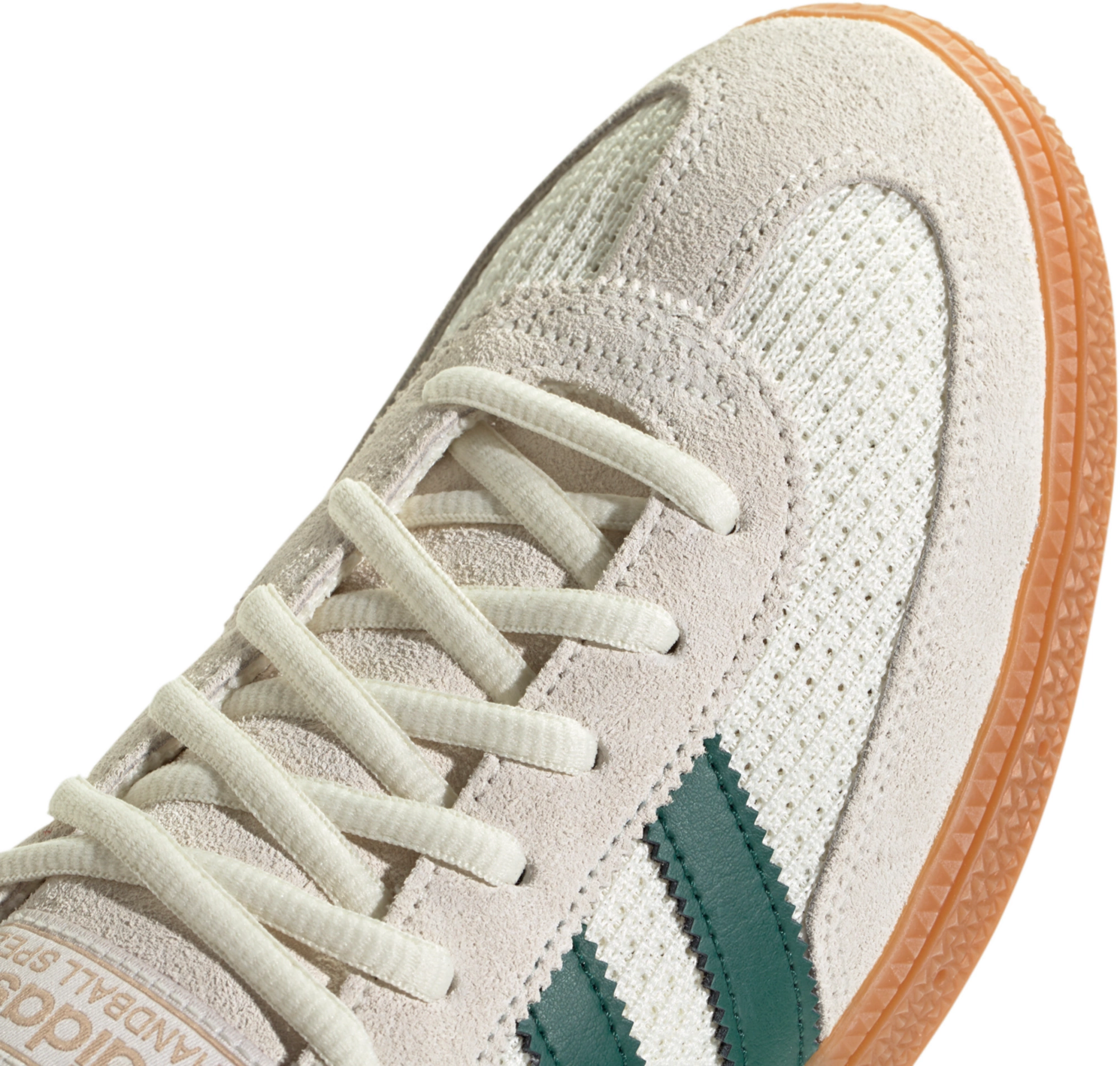 adidas Men's Handball Spezial Shoes - Off White/Collegiate Green/Gum 2 - View 2
